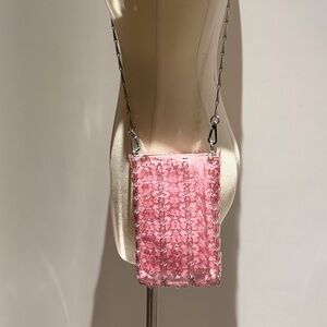 Pink Chain Crossbody Bag